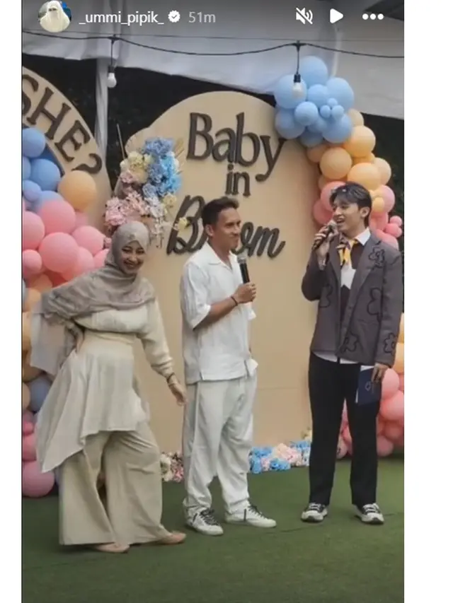 7 Potret Meriah Gender Reveal Adiba Khanza di Taman, Sambut Jenis Kelamin Anak