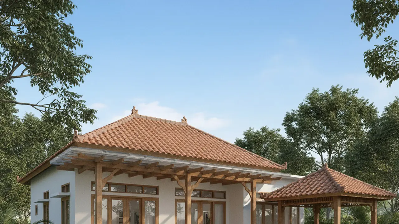 Model Rumah Sederhana di Kampung yang Elegan (Gemini)