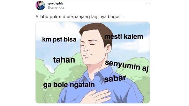 6 Meme PPKM Diperpanjang Lagi Ala Netizen Ini Bikin Geleng Kepala