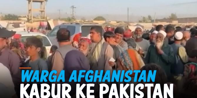 VIDEO: Bandara Kabul Dikuasai Taliban, Warga Afghanistan Kabur ke Pakistan