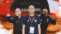 Timnas Indonesia - Indra Sjafri, Nova Arianto, Kurniawan Dwi Yulianto, Winston Bogarde (Bola.com/Adreanus Titus)