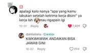 Jawaban Dalam Hati Netizen ketika Wawancara Kerja. (Sumber: X/@tanyarlfes)