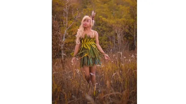 Low Budget, 6 Busana Mimi Peri dari Daun Ini Unik dan Kreatif