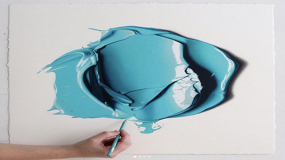 lukisan pensil warna seni visual