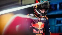 Dani Pedrosa saat mengaspal di MotoGP Spanyol 2023. (Red Bull KTM Factory Racing)