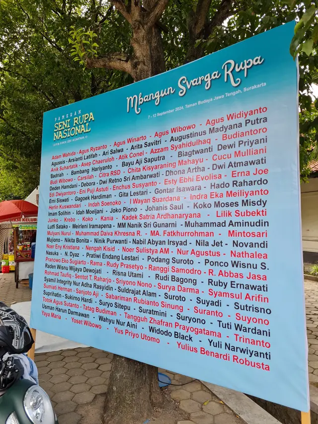 Daftar 120 seniman Indonesia yang pamerkan lukisan di Pameran Mbangun Svarga Rupa yang digelar 7-12 September 2024