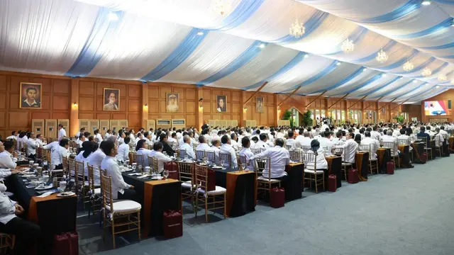 Presiden Prabowo Subianto menggelar taklimat di Istana Merdeka, Jakarta, Rabu (8/4/2026)