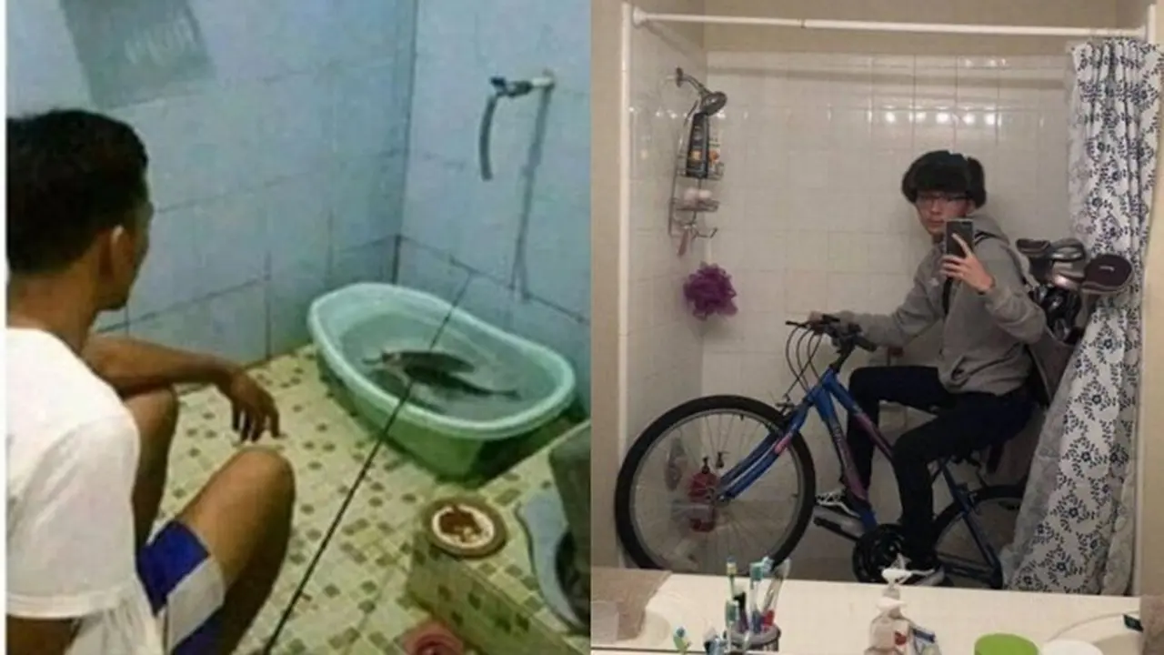 6 Kelakuan Absurd Cowok di Kamar Mandi, Lama Sampai Berjam-jam