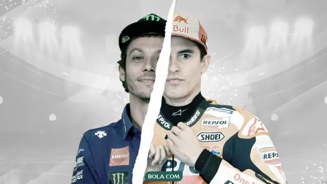 Valentino Rossi dan Marc Marquez