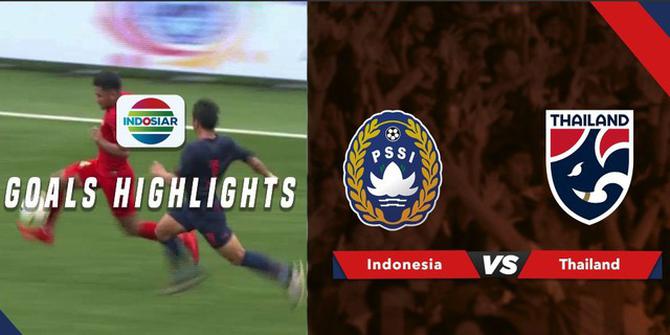 VIDEO: Gol-Gol pada Laga Timnas Indonesia U-23 Vs Thailand di Merlion Cup 2019