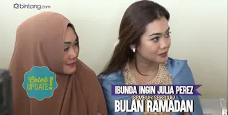 Seperti ini harapan Ibunda Julia Perez menjelang bulan Ramadan. 