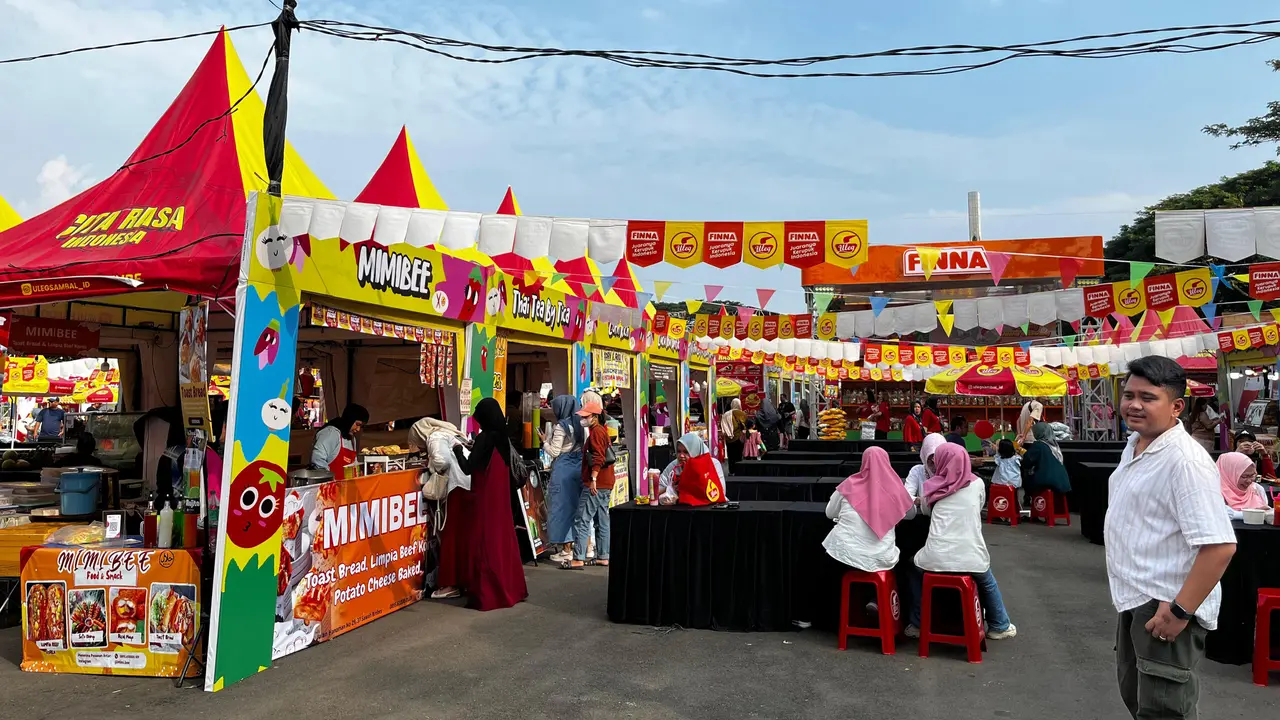 Puluhan tenan UMKM lokal jadur di festival Uleg Bazar Kuliner (UBK) Bandar Lampung. Foto : (Istimewa).