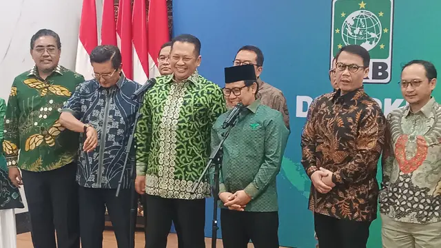 Ketua Umum (PKB) Muhaimin Iskandar alias Cak Imin menerima kunjungan Pimpinan Majelis Permusyawaratan Rakyat (MPR)