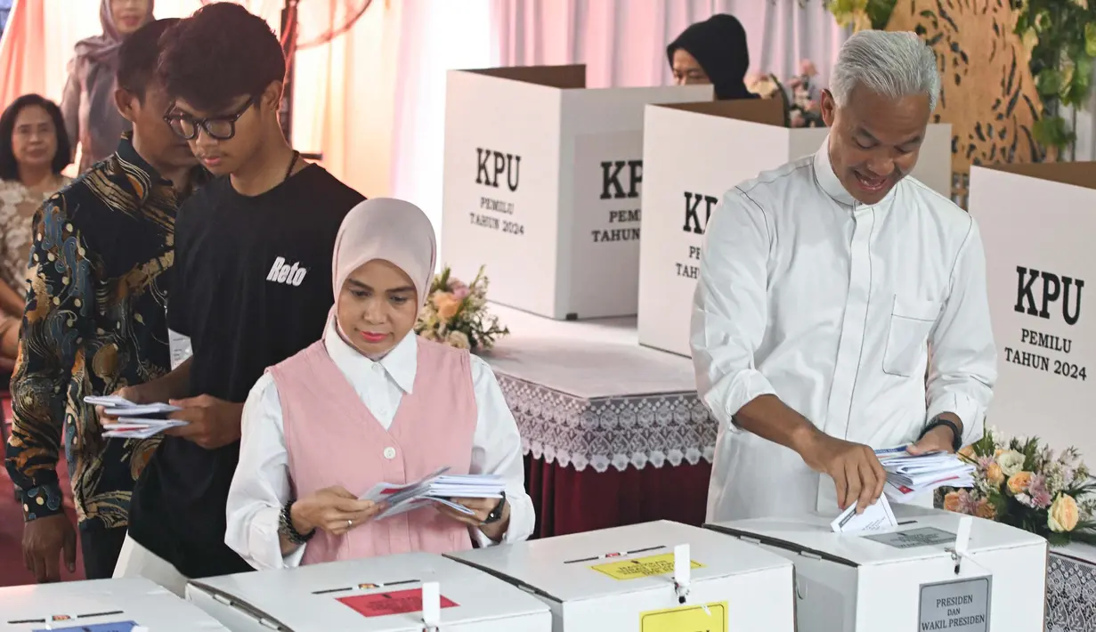 Ganjar Pranowo mengaku optimistis di pilpres 2024. (JUNI KRISWANTO/AFP)