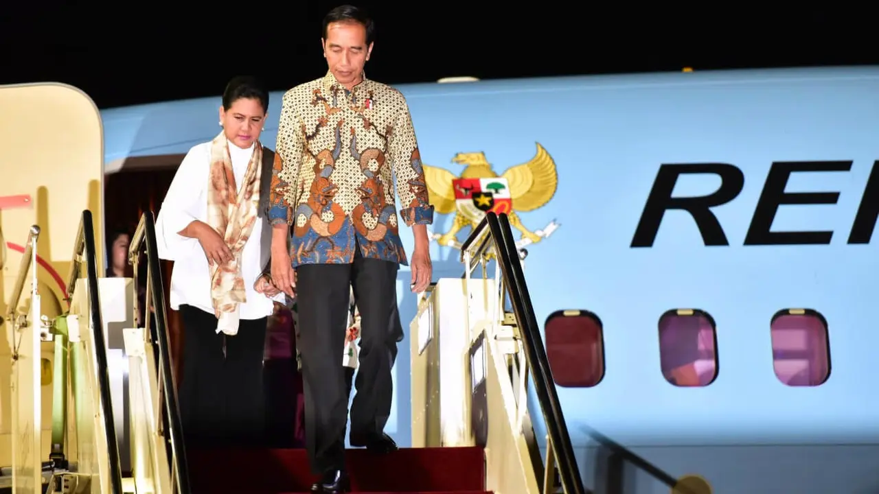 Presiden Joko Widodo atau Jokowi tiba di Bali.
