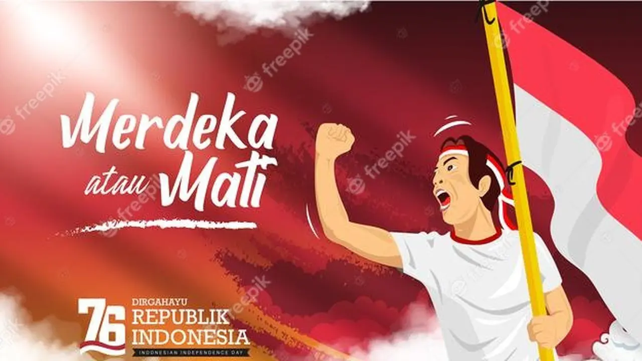 Ilustrasi hari kemerdekaan Republik Indonesia