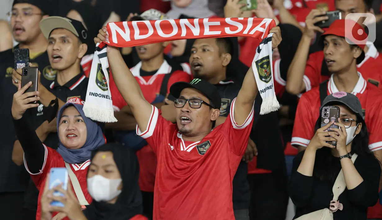 Timnas Indonesia menang telak 6-0. (Liputan6.com/Helmi Fithriansyah)