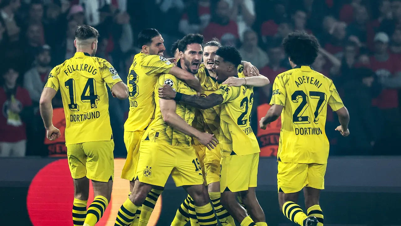 Selebrasi pemain Borussia Dortmund di semifinal Liga Champions