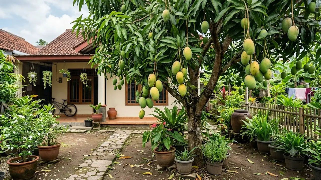 Ilustrasi Pohon Mangga