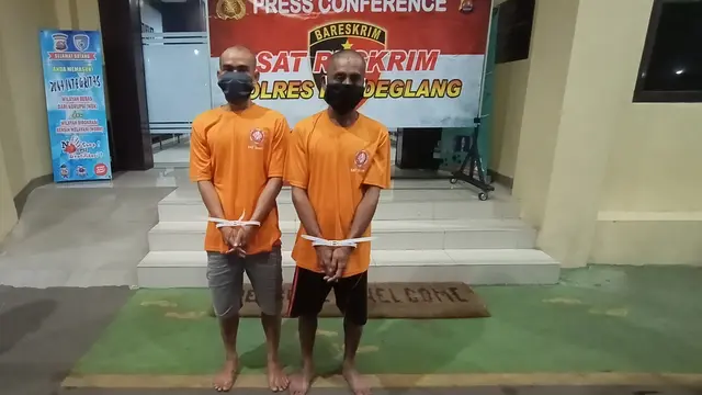 Paman dan Tetangga Yang Merudapaksa Gadis Difabel. (Kamis, 20/05/2021). (Liputan6.com/Yandhi Deslatama).