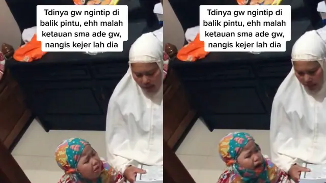 Viral, Aksi Gemas Bocah Menangis Sambil Diuji Hafalan Alquran