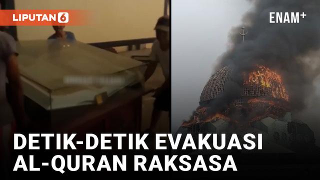 Evakuasi Al-Quran Raksasa Masjid Islamic Center