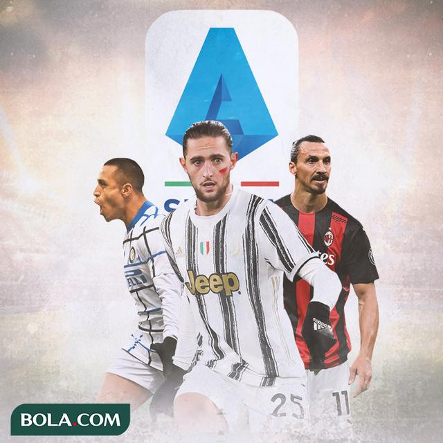 Serie A - Alexis Sanchez, Adrien Rabiot, Zlatan Ibrahimovic