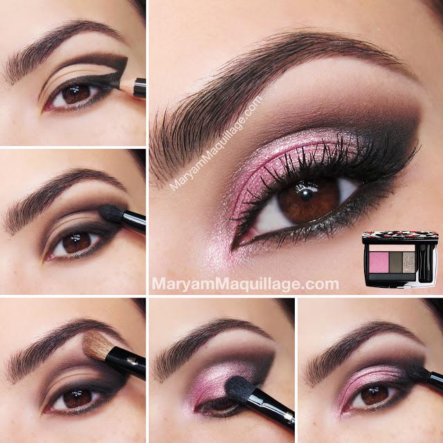 Step by step pink smokey eyes (c)maryammaquillage.com