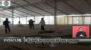 Menjelang ngunduh mantu Bobby Nasution, persiapan terus berlangsung. Salah satunya memasang tenda di kediaman mendiang Erwin Nasution.