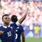Striker Prancis Kylian Mbappe merayakan gol ke gawang Paraguay di babak 16 besar Piala Dunia 2026 (AFP)