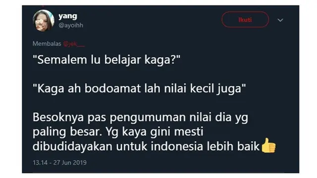 Tipe Teman Saat Ditanya Soal Tugas Ini Bikin Geleng-geleng