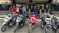 Beraksi di 7 TKP, Polisi Tembak 4 Anggota Komplotan Curanmor di Bandar Lampung