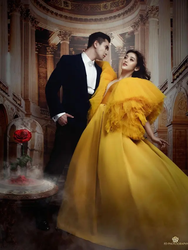 7 Pemotretan Verrell Bramasta dan Ranty Maria Bertema Beauty and The Beast