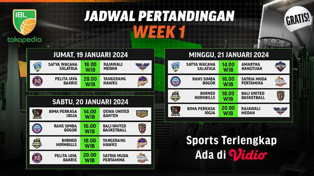 Jadwal Live Streaming IBL 2024 Week 2 di Vidio Pekan Ini