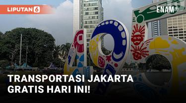 HUT DKI Jakarta, Transportasi Umum Gratis!