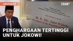 Jokowi Terima Penghargaan Tertinggi dari Presiden Palestina