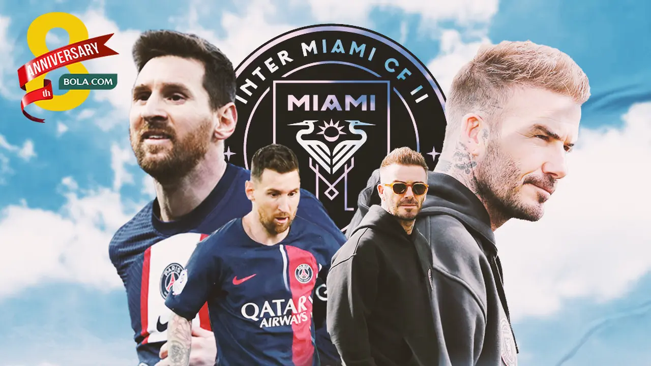 Inter Miami - Lionel Messi dan David Beckham