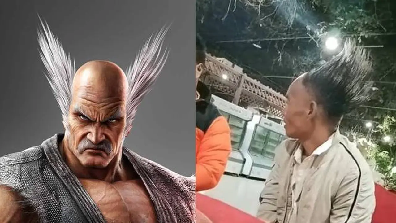 Viral, Gaya Rambut Bapak-Bapak Mirip Heihachi Mishima dalam Game Tekken Ini Kocak