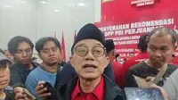 Wakil Ketua Bidang Kehormatan PDI Perjuangan Jatim Budi Sulistyono (Kanang). (Dian Kurniawan/Liputan6.com)