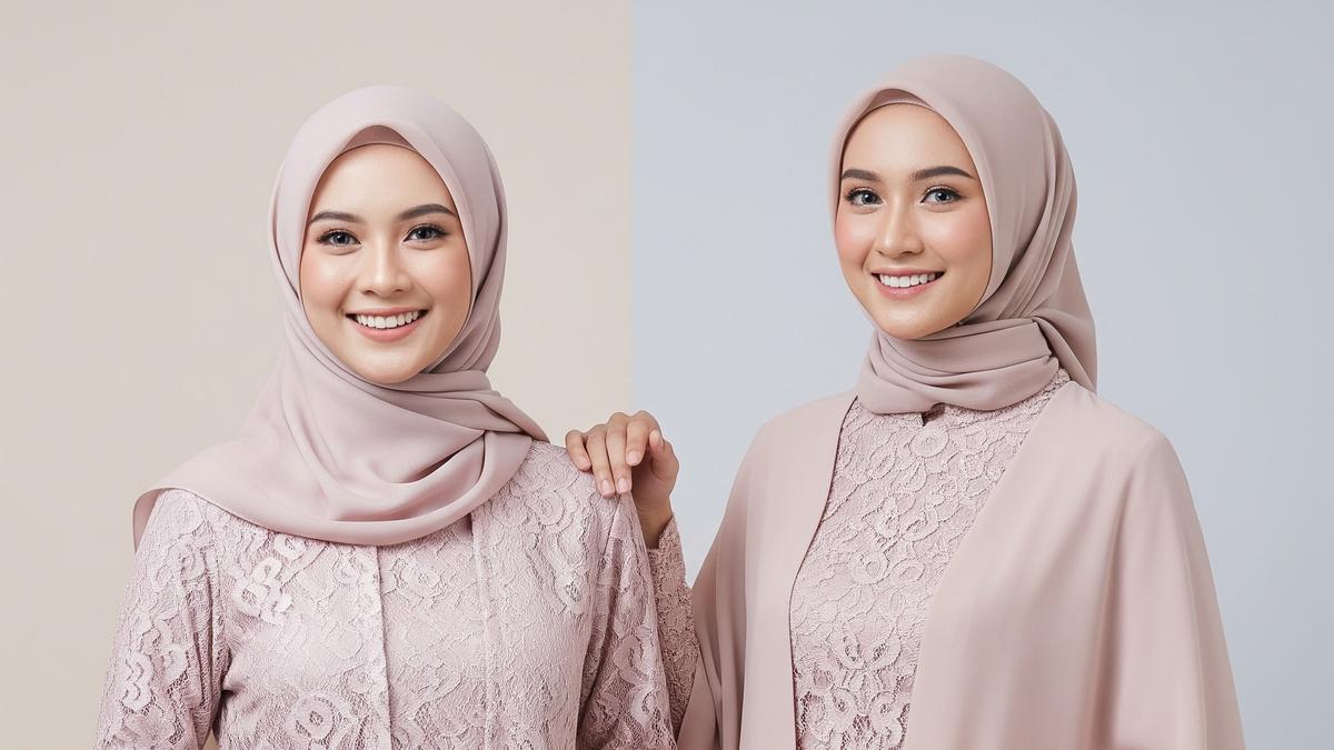 11 Model Gamis Syari Brokat Kombinasi Satin Pilihan Terbaik untuk Tampilan Berkelas