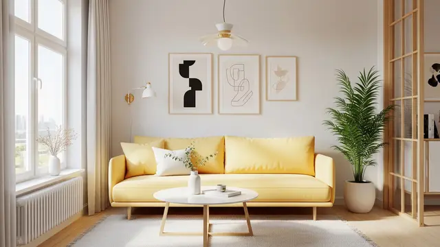 Warna Sofa untuk Ruang Tamu Kecil (Image by Gemini AI)