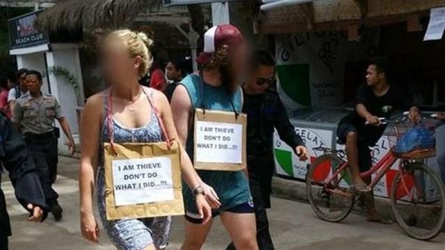 Sanksi turis mencuri