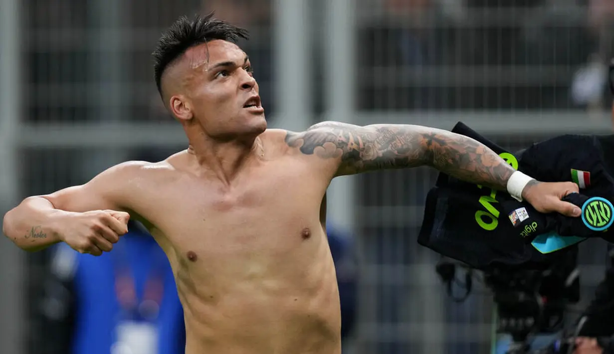 <p>Pemain berusia 24 tahun tersebut secara konsisten menjadi ancaman buat benteng Empoli. Tercatat Martinez melepaskan total tujuh tembakan yang tiga di antaranya mengarah tepat ke sasaran. (AP/Antonio Calanni)</p>