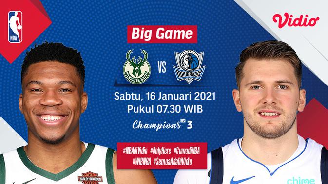 Link Live Streaming Big Game NBA: Bucks Vs Mavericks ...