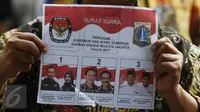 Surat suara yang rusak di Kantor KPUD DKI Jakarta, Selasa (14/2). KPUD DKI Jakarta memusnahkan 46.628 surat suara, dengan rincian 22.444 surat suara yang cacat atau rusak serta 24.184 surat suara baik sisa. (Liputan6.com/Immanuel Antonius)