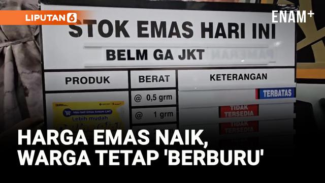 Warga 'Berburu' Emas Pasca Idul Fitri