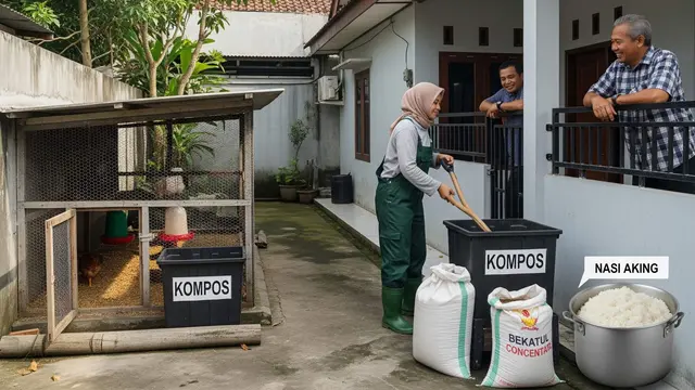 Desain Umbaran Ayam di Samping Rumah Tanpa Mengganggu Tetangga