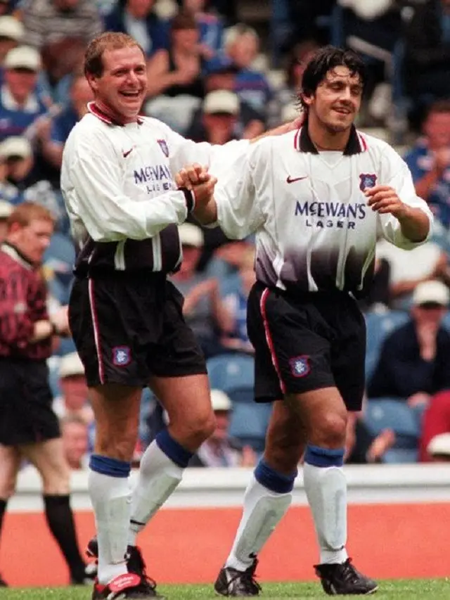 Paul Gascoigne dan Gennaro Gattuso