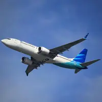 Maskapai Garuda Indonesia saat lepas landas. (instagram.com/Garuda.Indonesia)