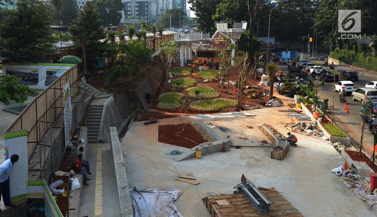 Foto Menengok Pembangunan Taman Spot Budaya Dukuh Atas